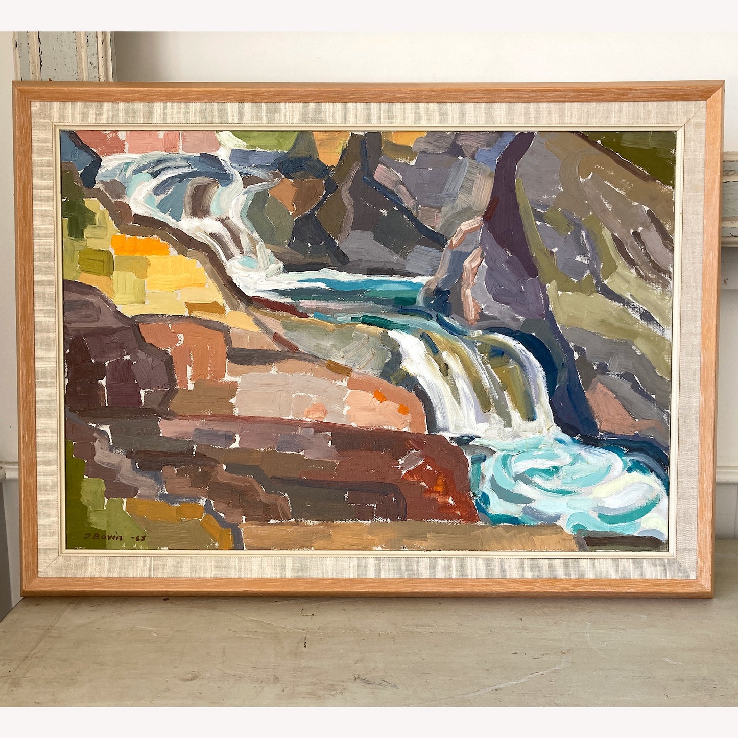 Colours in Nature - Original European Vintage Oil on Canvas