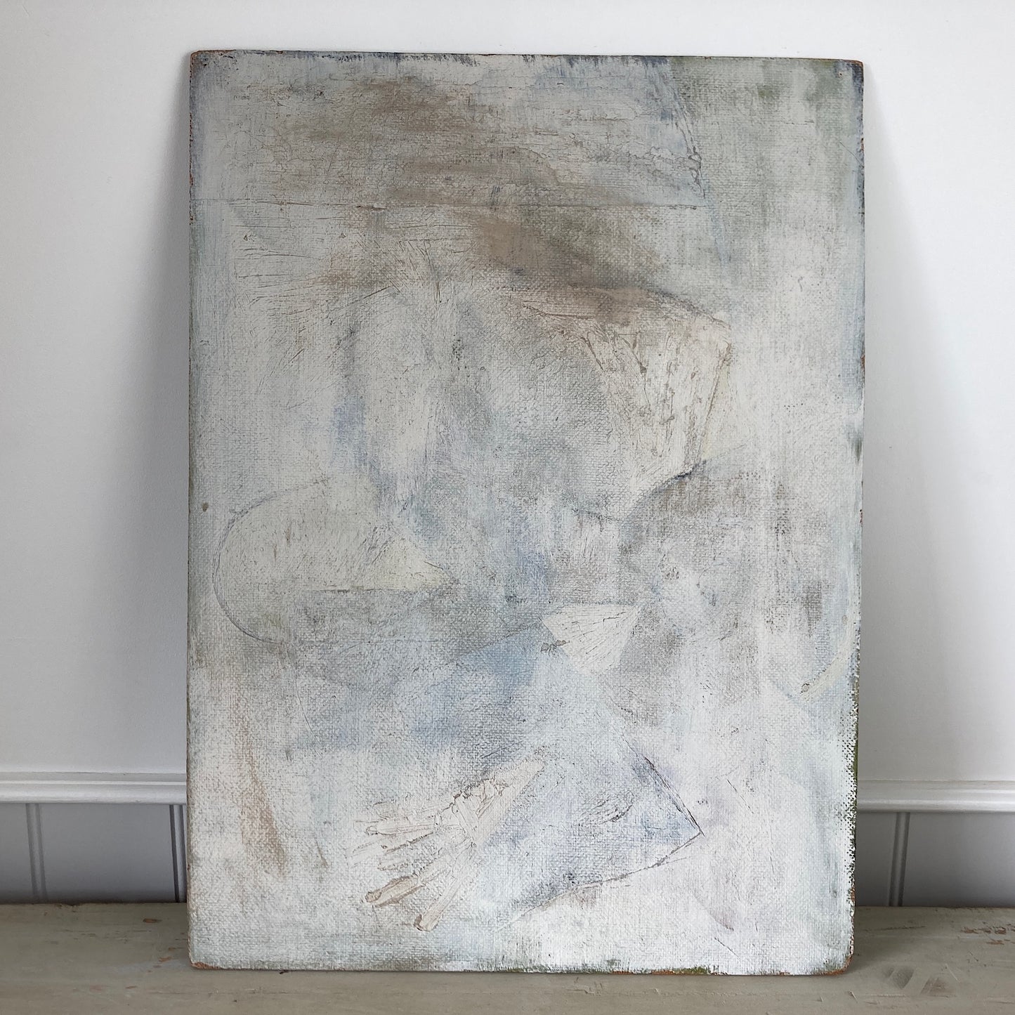 Gentle Rest – Study of the Female Form Vintage Oil on Board Painting