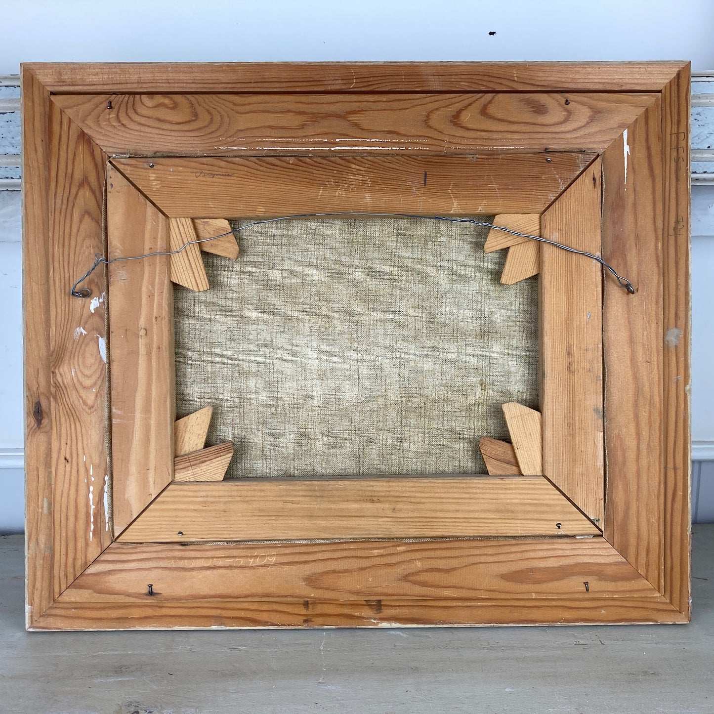 The Couple ~ Vintage Scandinavian Landscape Painting of Two Figures Standing Side by Side in a Summer or Springtime Field