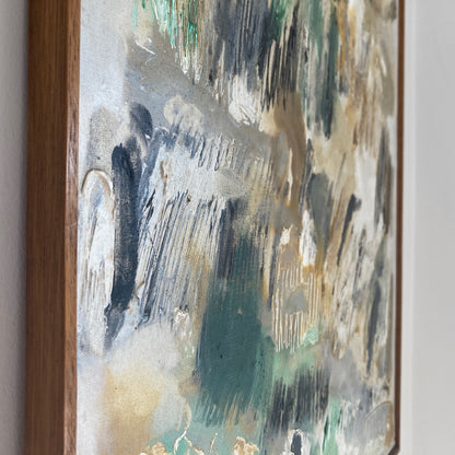 Nuit Obscure - Abstract Painting Dated 1960 from Paris School Art Movement