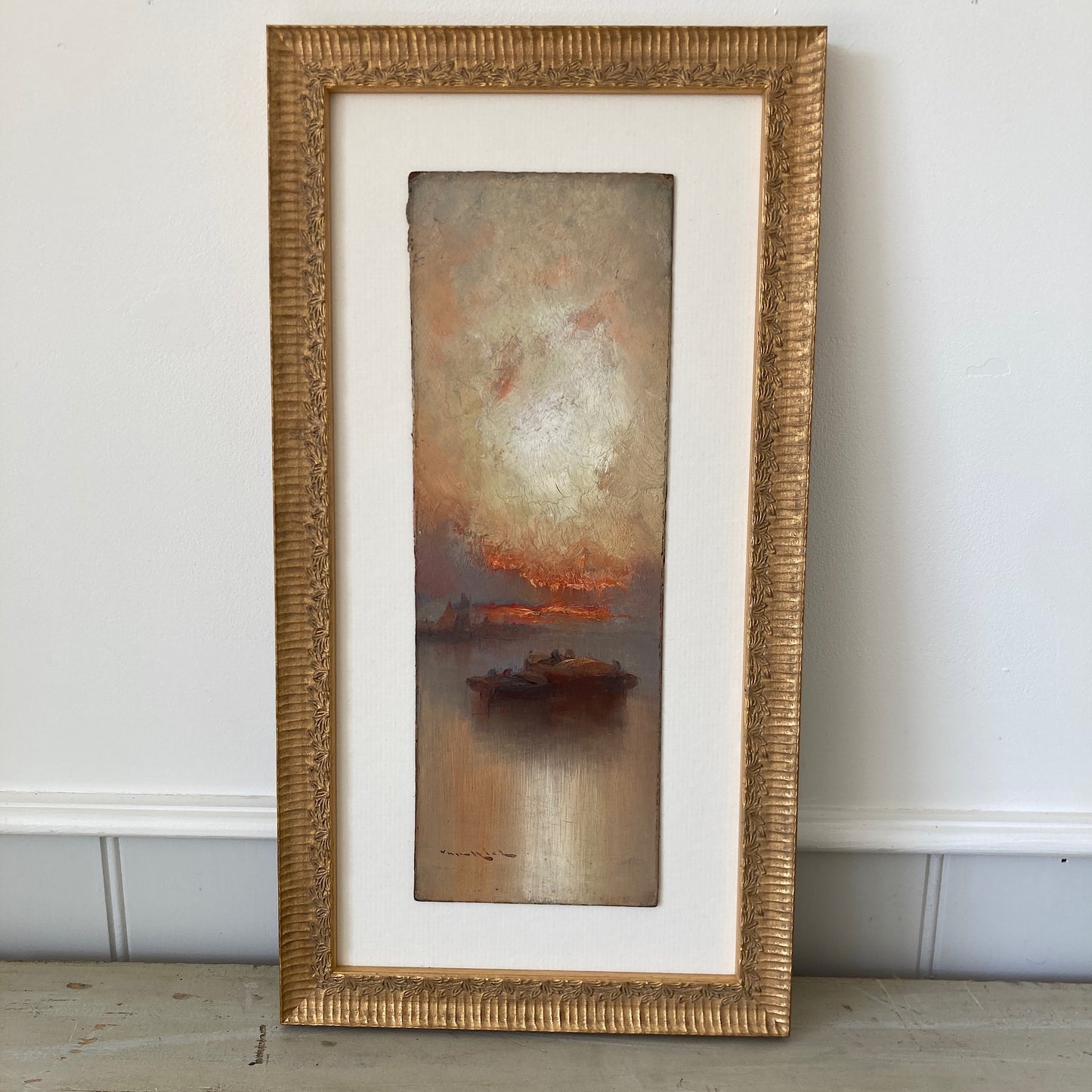 Venice - Antique Oil Painting of Venice Late 19th Century Italian Austrian Artist