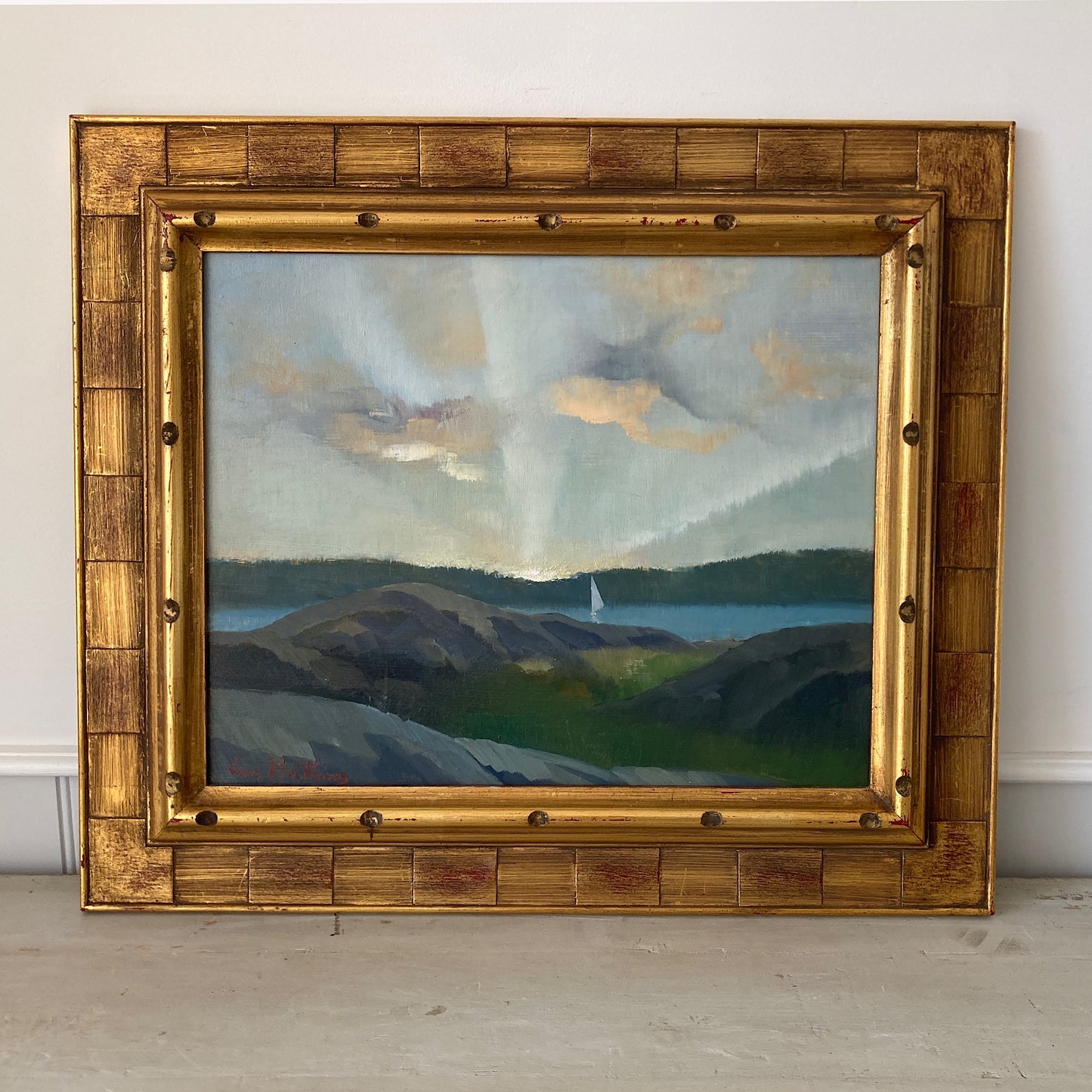 Morning Sail - Vintage Oil on Board