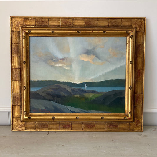 Morning Sail - Vintage Oil on Board