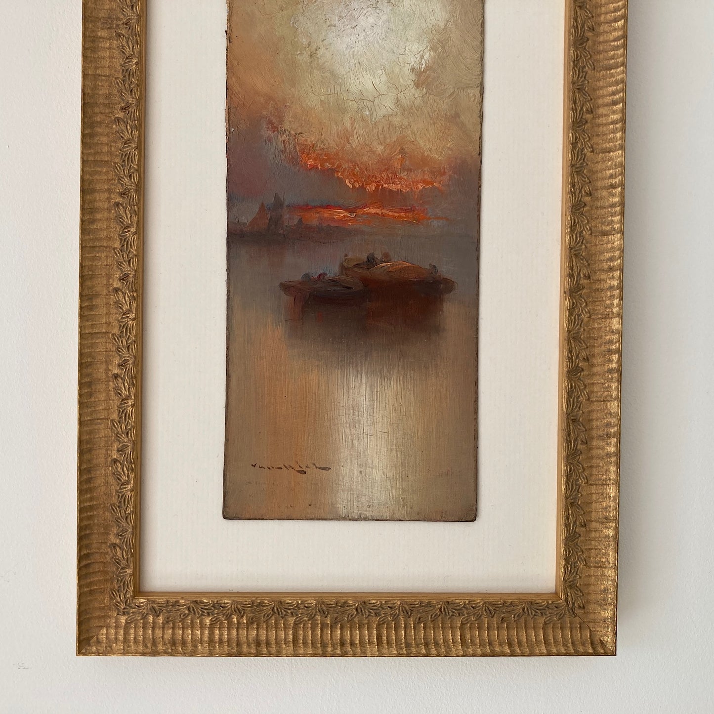 Venice - Antique Oil Painting of Venice Late 19th Century Italian Austrian Artist