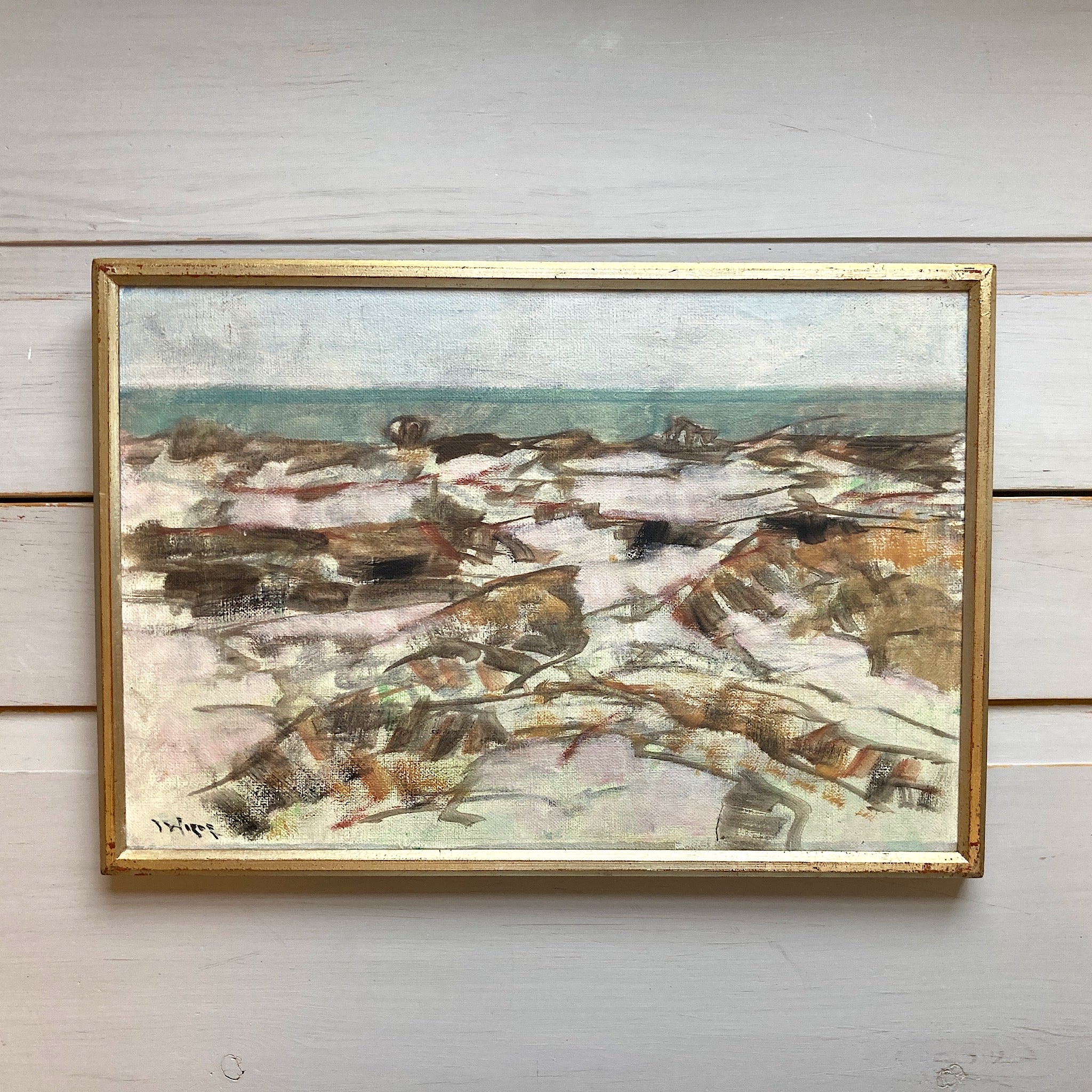 Original hotsell Oil Painting MIdCenturyModern