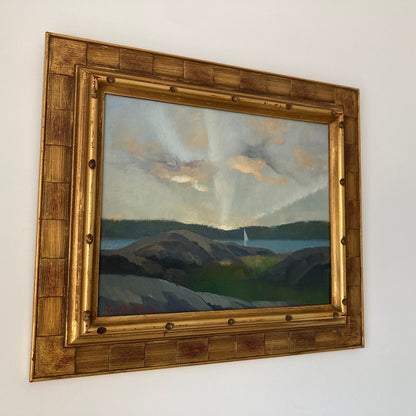 Morning Sail - Vintage Oil on Board