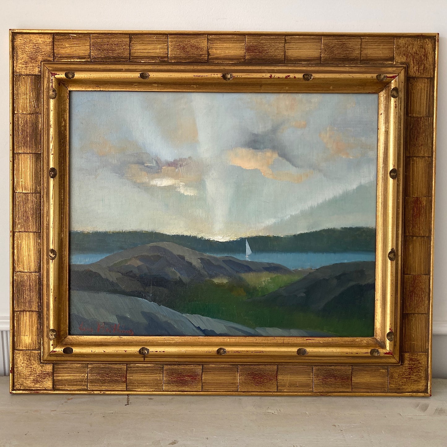 Morning Sail - Vintage Oil on Board
