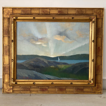 Morning Sail - Vintage Oil on Board