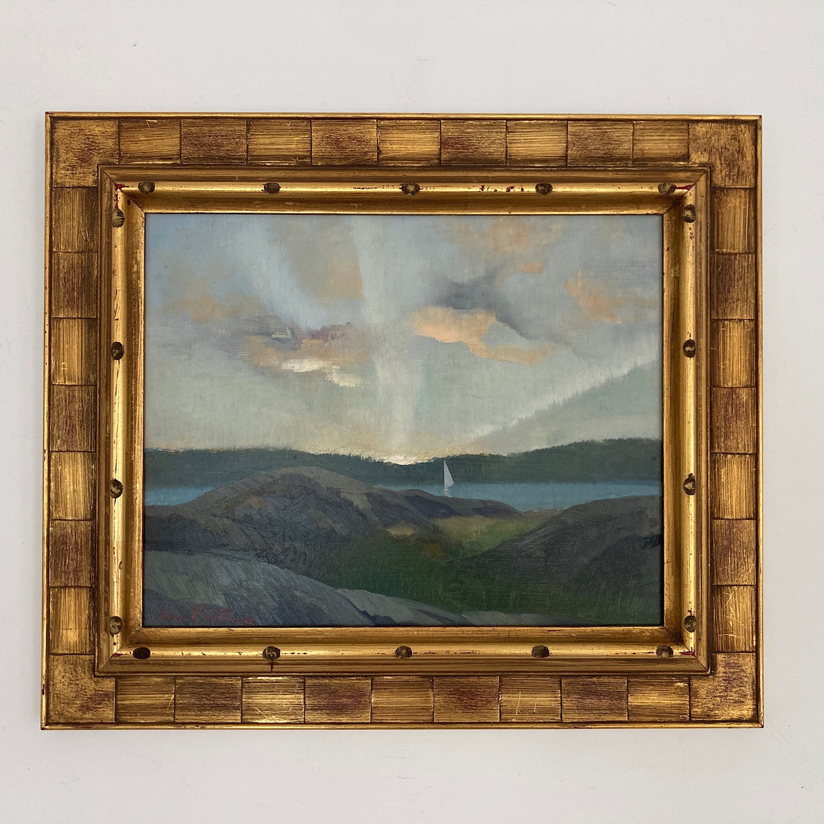 Morning Sail - Vintage Oil on Board