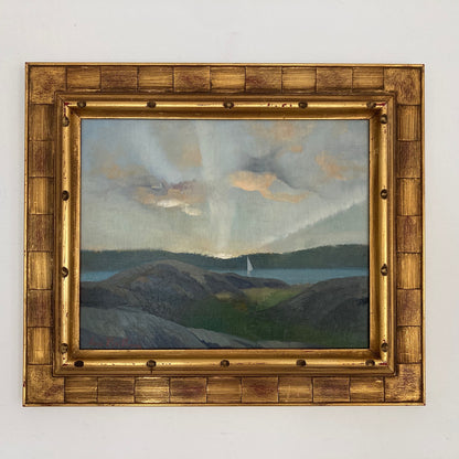 Morning Sail - Vintage Oil on Board