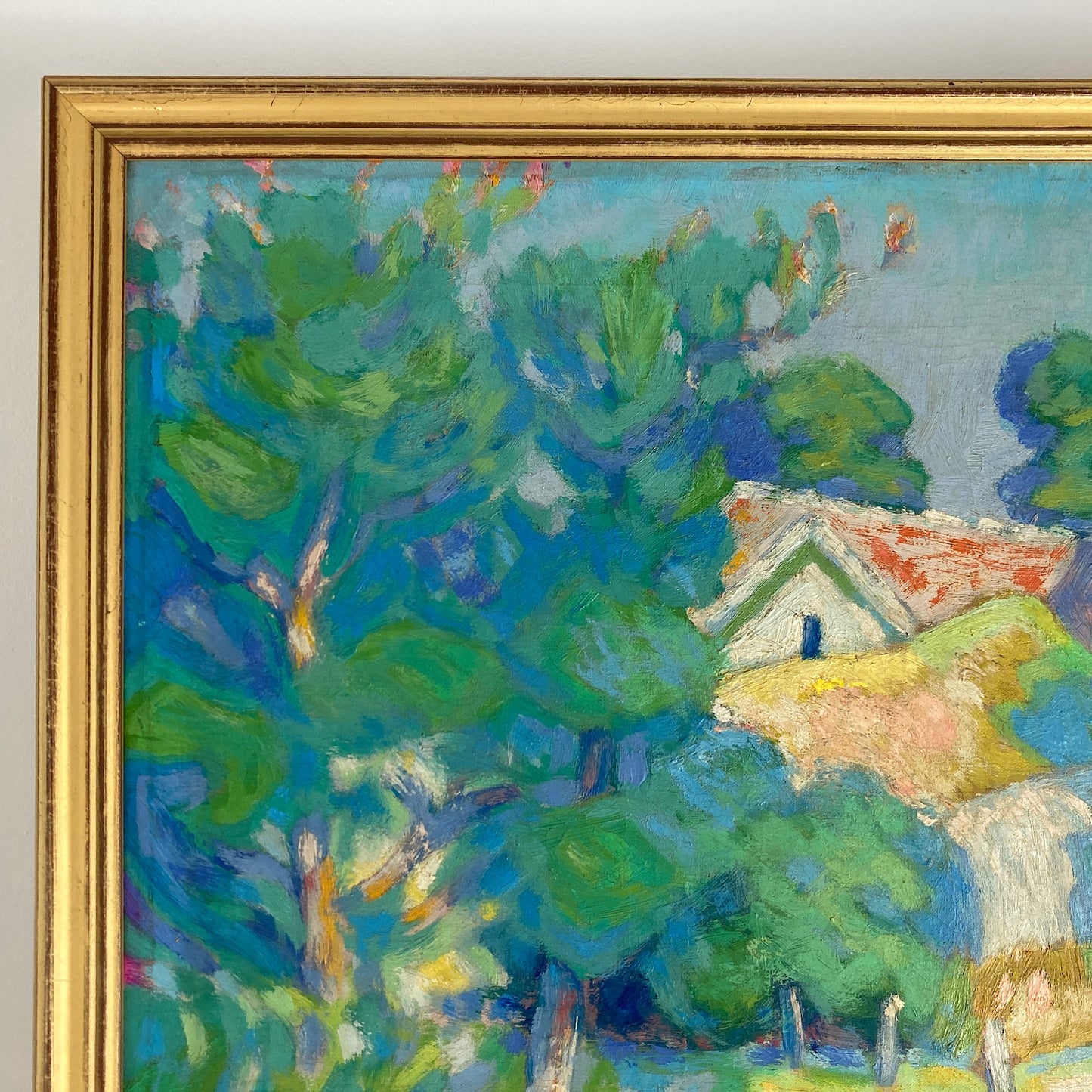 Impressionist Garden - Medium Antique Original Impressionist French Oil Painting