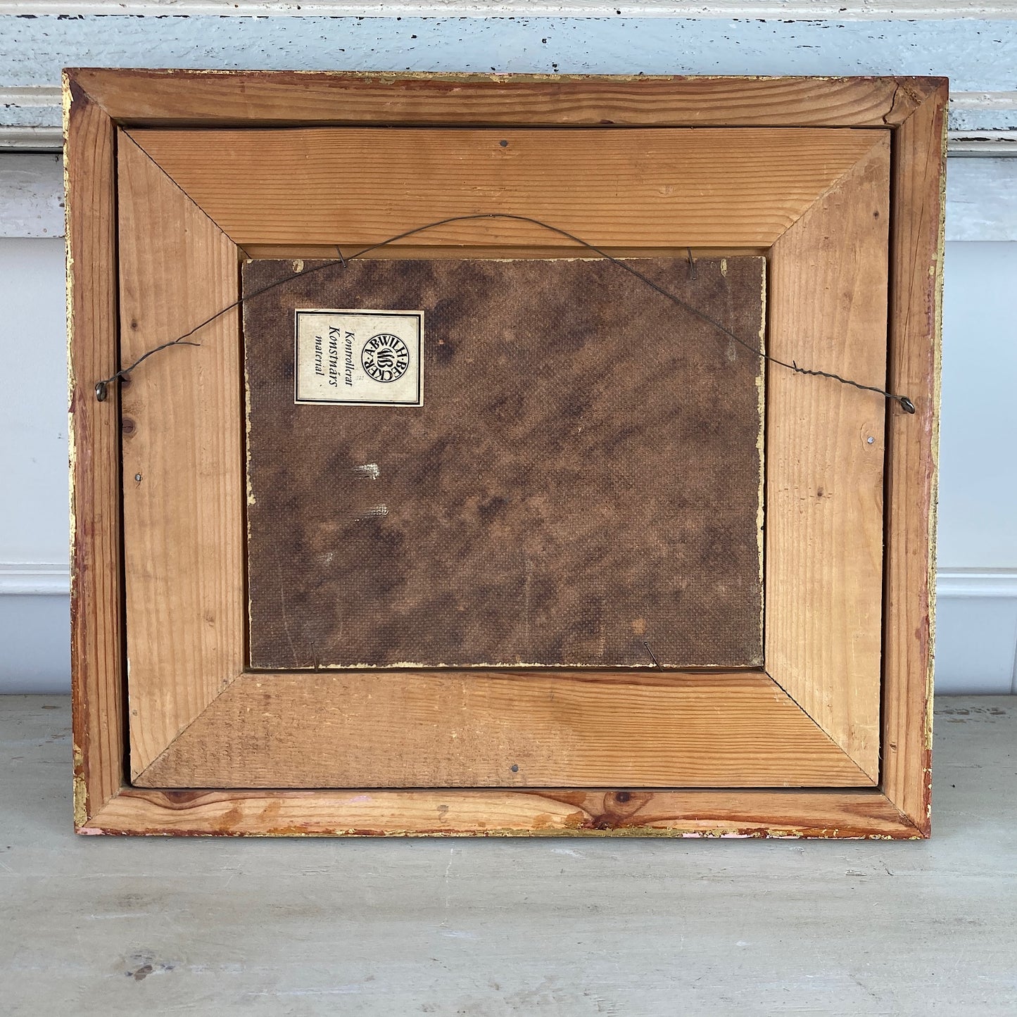 Evening Coast - Vintage Scandinavian Mid Century Oil on Board Framed Painting of Waves on Rocks under an Evening Sky