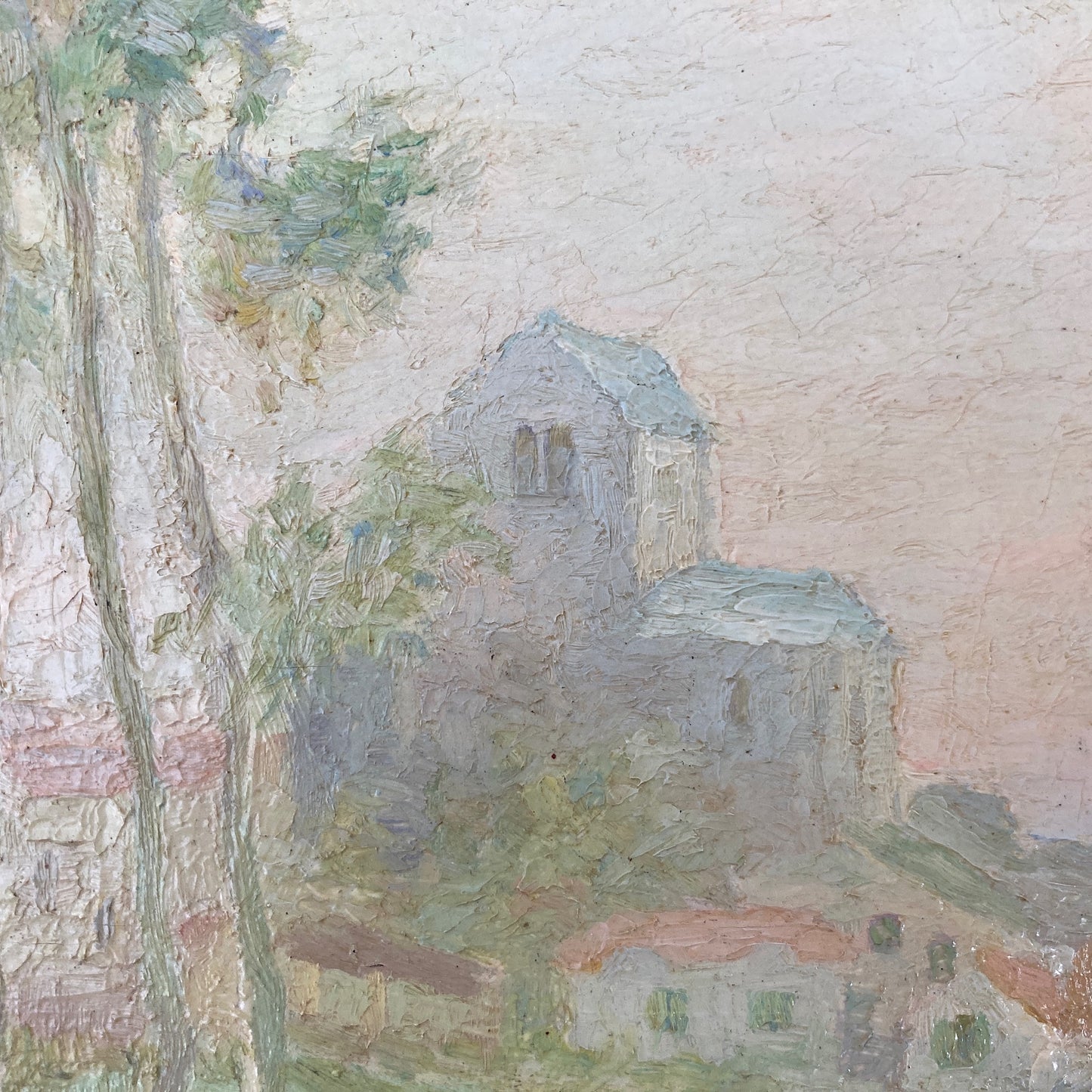 Antique Impressionist Oil Painting of Grez France – Daniel Pender Davidson (1855-1933)