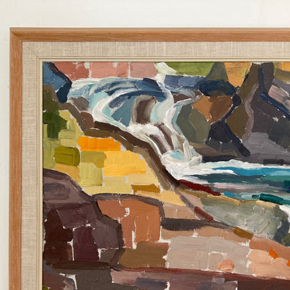 Colours in Nature - Original European Vintage Oil on Canvas