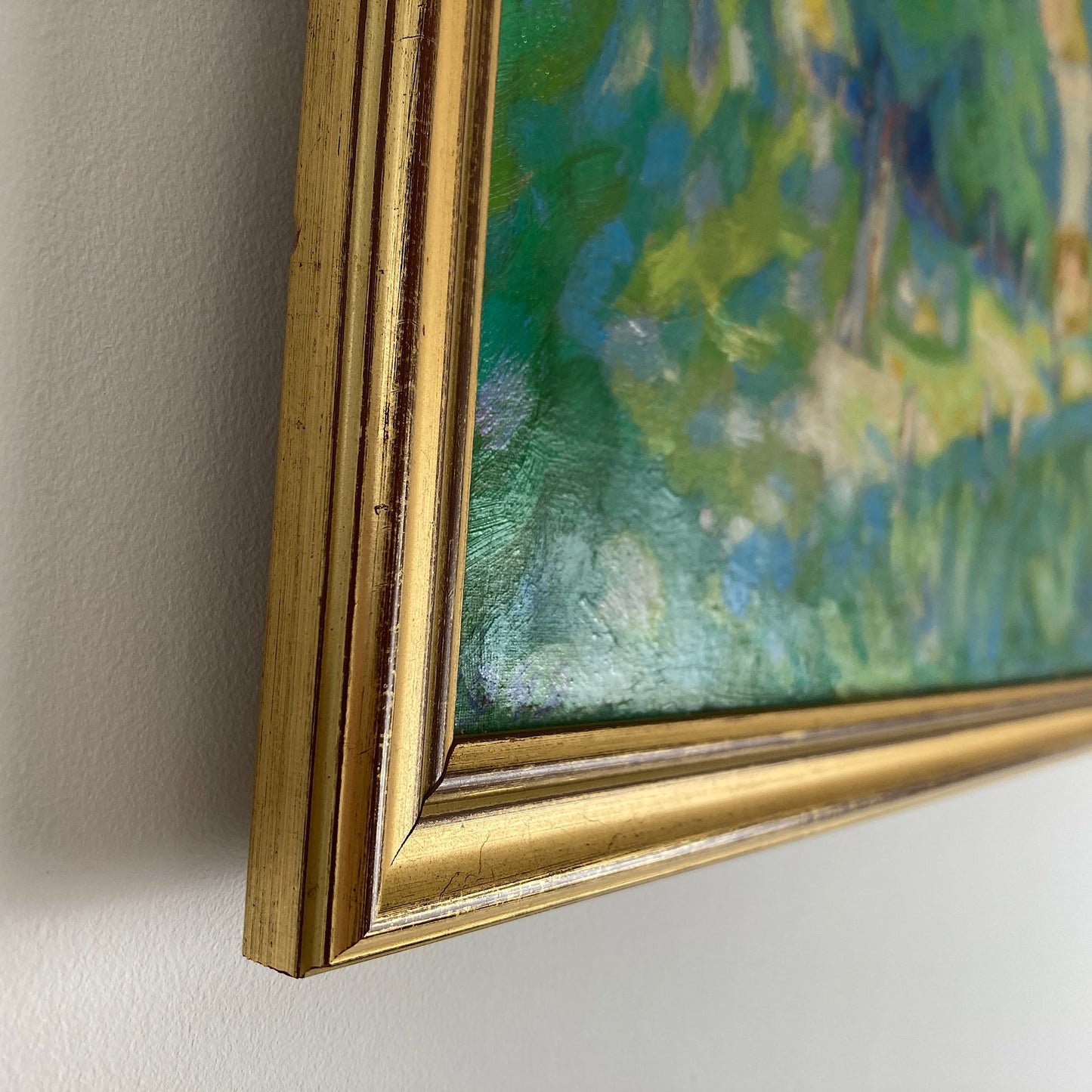 Impressionist Garden - Medium Antique Original Impressionist French Oil Painting