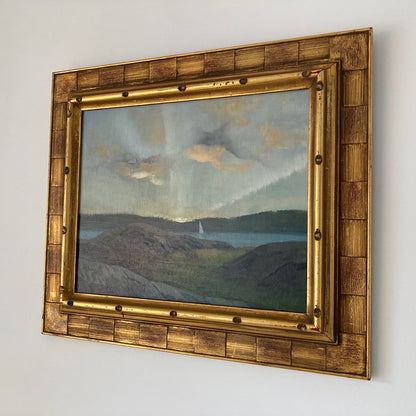 Morning Sail - Vintage Oil on Board