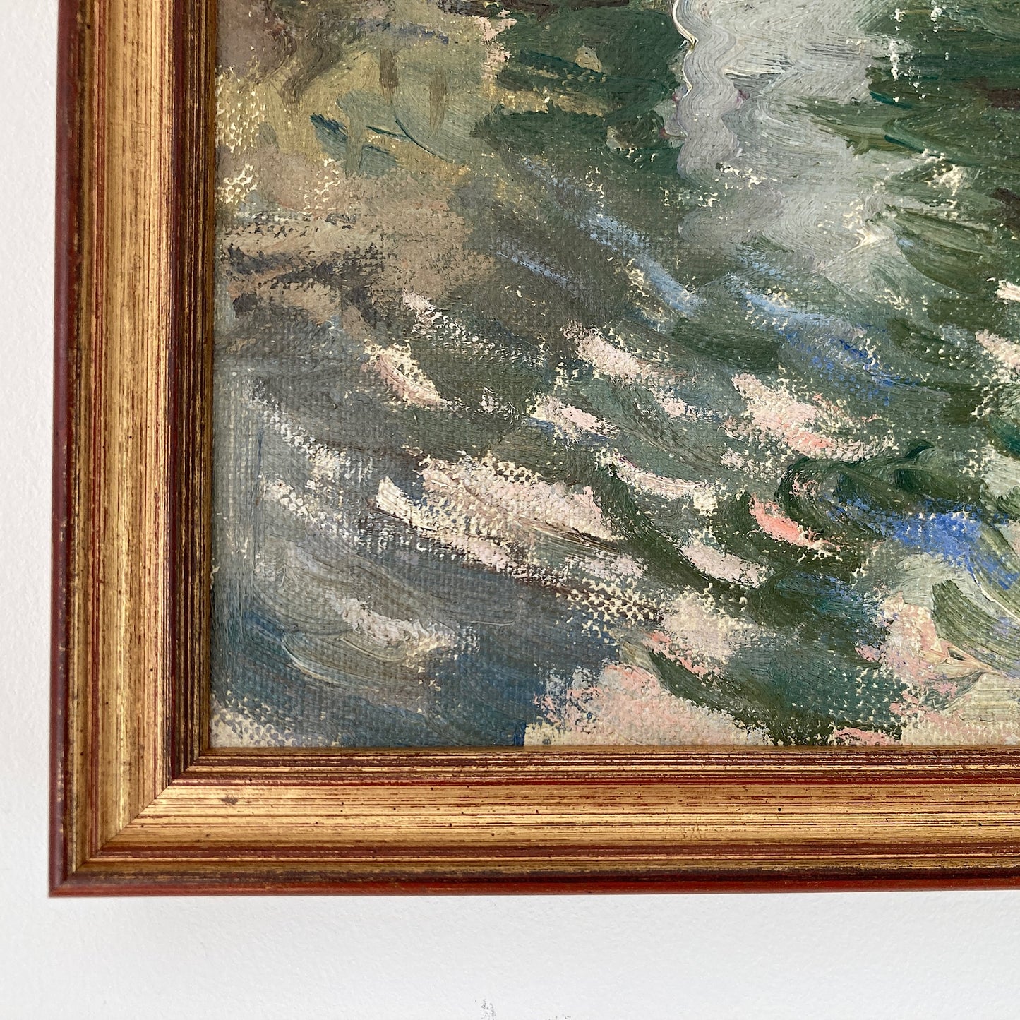 Paris - An Original Vintage Painting of Paris Circa 1950 - Framed Oil on Canvas