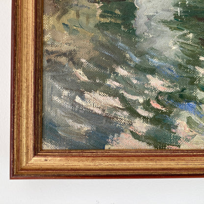 Paris - An Original Vintage Painting of Paris Circa 1950 - Framed Oil on Canvas