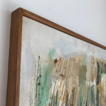 Nuit Obscure - Abstract Painting Dated 1960 from Paris School Art Movement