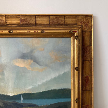 Morning Sail - Vintage Oil on Board