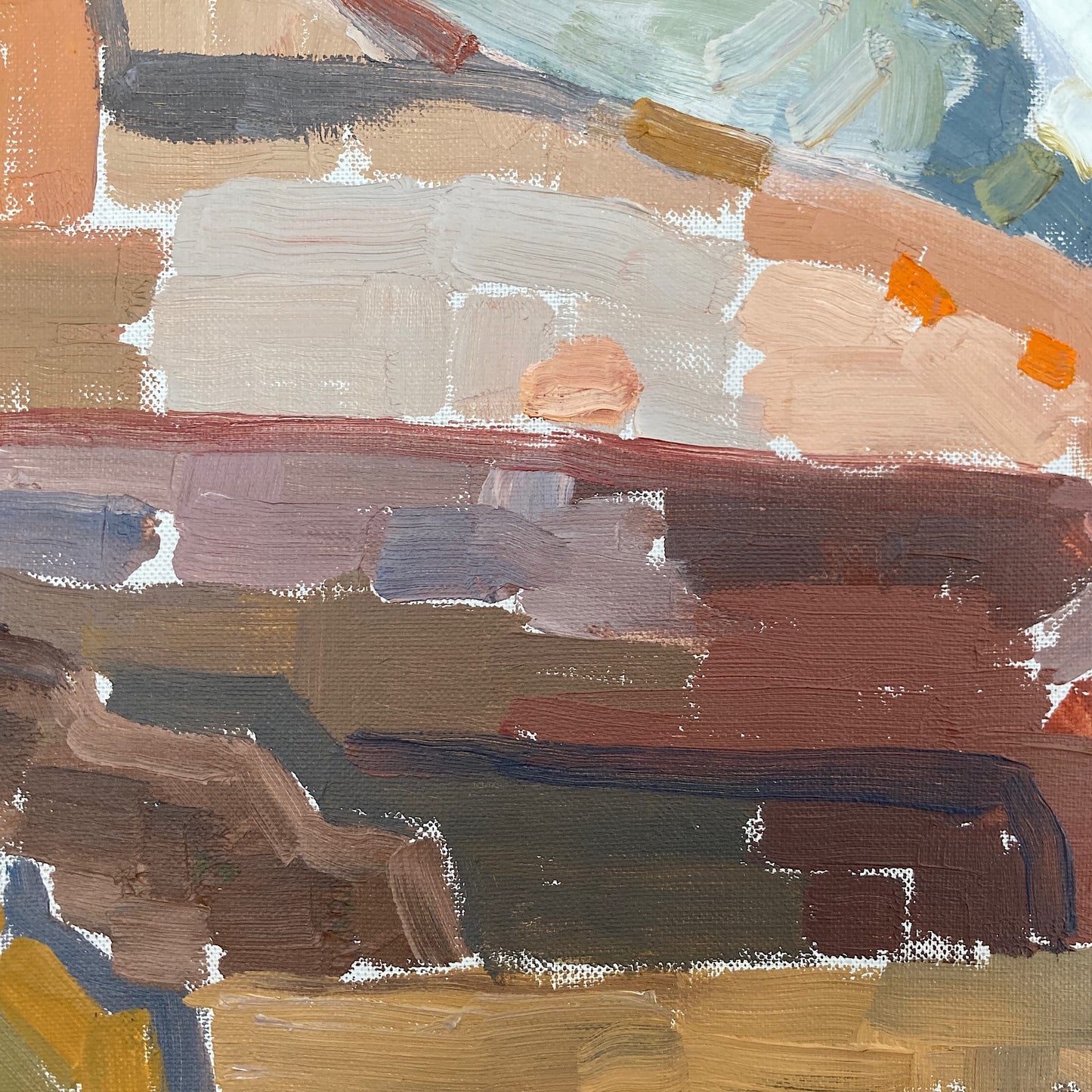 Colours in Nature - Original European Vintage Oil on Canvas