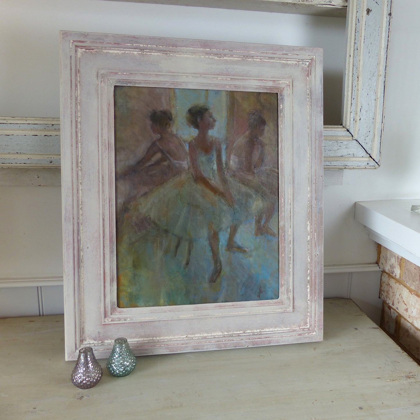 Ballerinas - Vintage Oil on Board