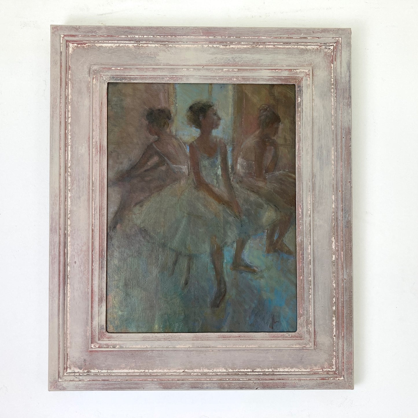 Ballerinas - Vintage Oil on Board