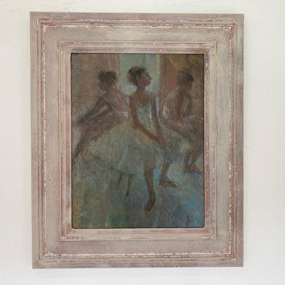 Ballerinas - Vintage Oil on Board