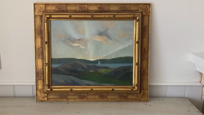 Morning Sail - Vintage Oil on Board